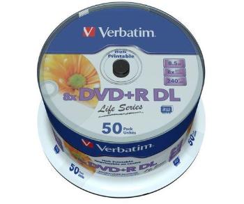 VERBATIM DVD+R DL (8xPrintable, 8,5GB), 50 cake, 97693