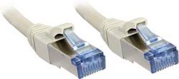 Síťový kabel RJ45 LINDY 47138, CAT 6A, S/FTP, 10.00 m, šedá