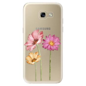 Odolné silikonové pouzdro iSaprio - Three Flowers - Samsung Galaxy A5 2017