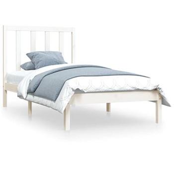 Rám postele bílý masivní borovice 90 × 190 cm Single, 3105126 (3105126)