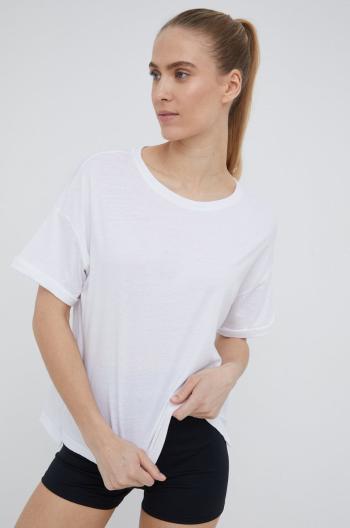 Bavlněné tričko 4F bílá barva