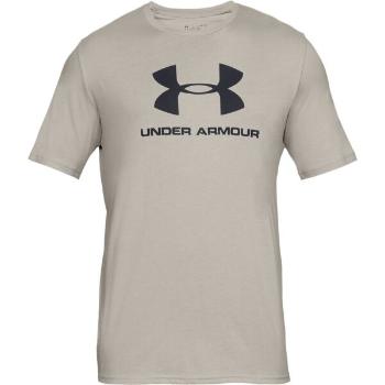 Under Armour SPORTSTYLE LOGO SS Pánské triko, béžová, velikost XL