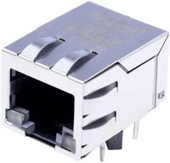 Zásuvka, vestavná horizontální BEL Stewart Connectors SI-60024-F, RJ45 počet pólů: 8P8C, poniklovaná, kov, 1 ks