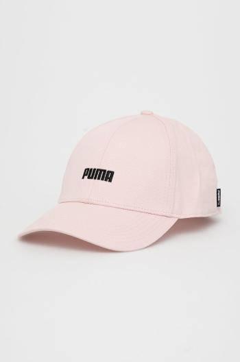 Bavlněná čepice Puma 23673 růžová barva, s aplikací