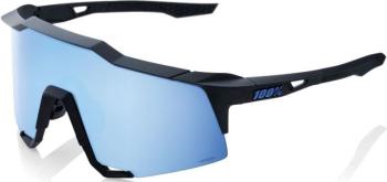 100% Speedcraft - Matte Black - HiPER Blue Multilayer Mirror Lens uni