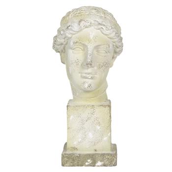 Kameninová antik busta na podstavci Hervé - 30*24*54 cm 5MG0003