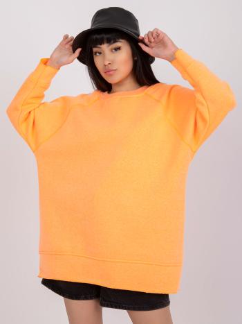 ORANŽOVÁ BAVLNĚNÁ OVERSIZE MIKINA MANACOR EM-BL-711.05-ORANGE Velikost: L/XL