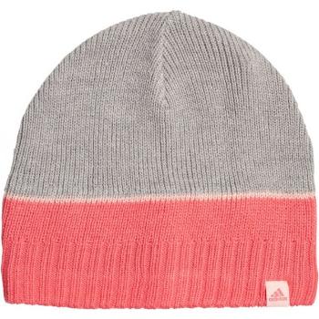 adidas STRIPY BEANIE Dětská čepice, šedá, velikost 54