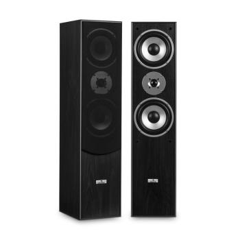 Auna L766 3cestné basreflex Hi-Fi reproduktory, pár, černá barva