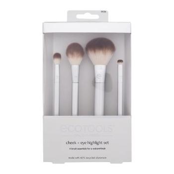 EcoTools Precious Metals Cheek + Eye Highlight Set štětec dárková sada