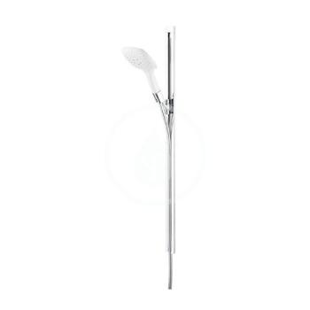 HANSGROHE PuraVida Set sprchové hlavice 150 Air, 3 proudy, tyče a hadice, bílá/chrom 27853400