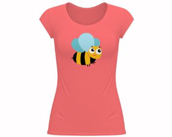 Dámské tričko velký výstřih Včelka