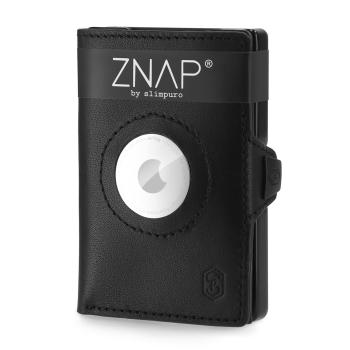 Slimpuro ZNAP Airtag Wallet, 8 karet, přihrádka na mince, 89 x 1,5 x 6 cm (Š x V x H), ochrana RFID