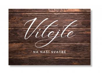 Uvítací tabule - Wood