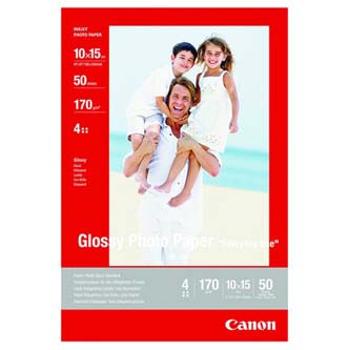 Canon Photo paper glossy, GP-501, foto papír, lesklý, 0775B005, bílý, 10x15cm, 4x6", 210 g/m2, 10 ks, inkoustový