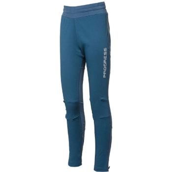 Progress DT COOLIO PANTS Dětské zimní elastické kalhoty, modrá, velikost 128-134