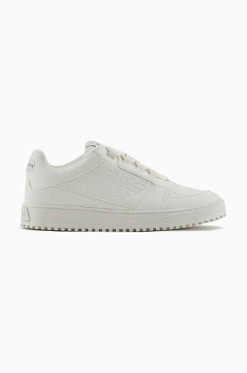 Kožené sneakers boty Emporio Armani béžová barva, X4X636 XR070 00894