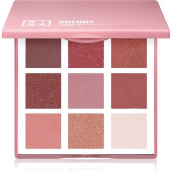 3INA The Eyeshadow Palette Cherry paleta očních stínů odstín Cherry 9 g