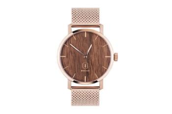 Dřevěné hodinky Dawn Watch s kovovým řemínkem s možností výměny či vrácení do 30 dní zdarma