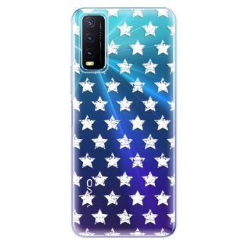 Odolné silikonové pouzdro iSaprio - Stars Pattern - white - Vivo Y20s