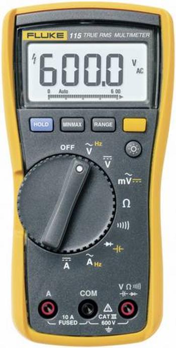 Digitální multimetr Fluke 115, 0,1 Ω - 50 MΩ, 0,01 Hz - 50 KHz, 1 nF - 10000 µF