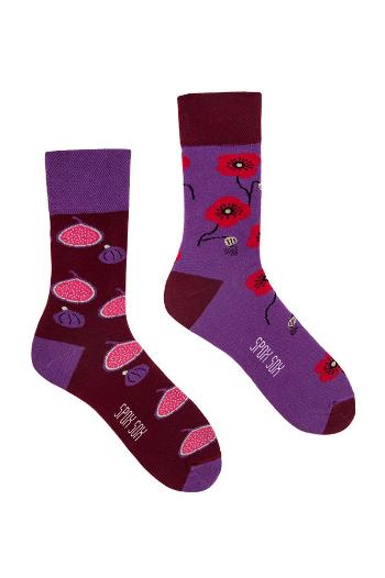 Fialově-bordové ponožky Fig & Poppy seed