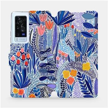 Flip pouzdro na mobil Vivo X60 Pro 5G - MP03P Modrá květena (5903516816347)