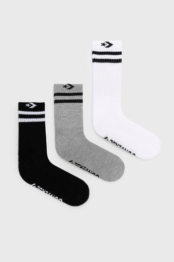 Ponožky Converse (3-pak) pánské, černá barva