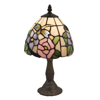 Stolní lampa Tiffany Rose butterfly - Ø 20*36 cm 5LL-5942