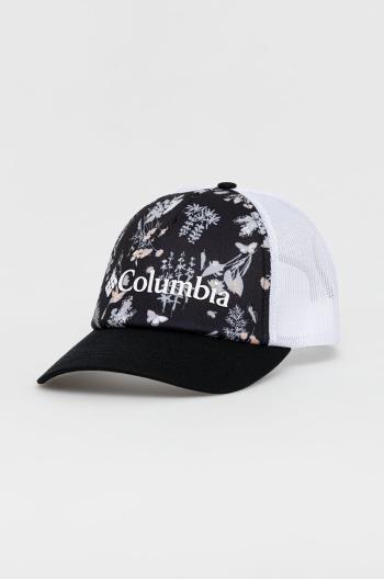 Čepice Columbia černá barva, vzorovaná