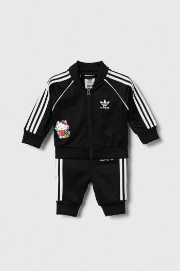 Kojenecká tepláková souprava adidas Originals x Hello Kitty černá barva