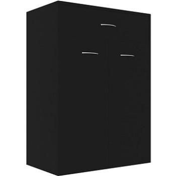 Botník černý 60×35×84 cm dřevotříska (801072)