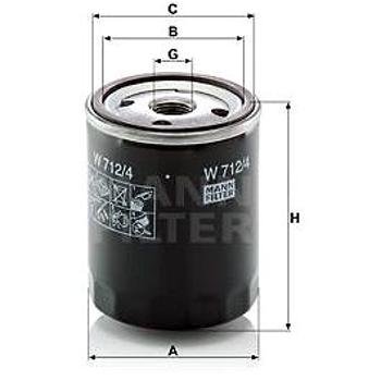 MANN-FILTER W712/4 (W712/4)