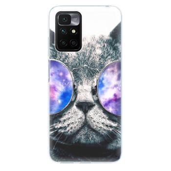 Odolné silikonové pouzdro iSaprio - Galaxy Cat - Xiaomi Redmi 10