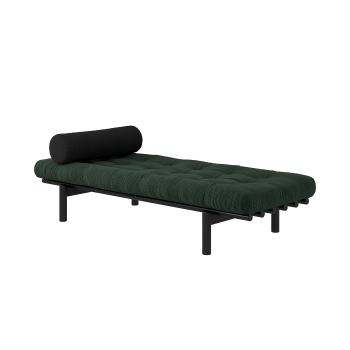 Lenoška Next Daybed – Black lacquered/Seaweed