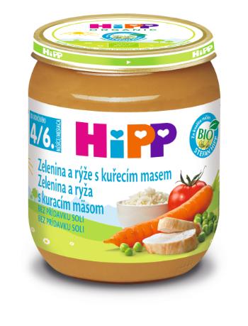 Hipp BIO Zelenina a rýže s kuřecím masem 125 g