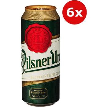 Pilsner Urquell 12° 6×0,5l 4,4% plech (8594404007458)