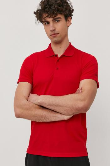Polo tričko CMP pánské, červená barva, hladké