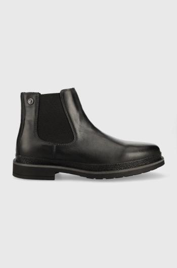 Kožené kotníkové boty U.S. Polo Assn. Yann001m/bl1 pánské, černá barva