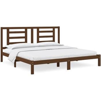 Rám postele medově hnědý masivní borovice 200 × 200 cm, 3104371 (3104371)