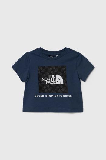 Dětské bavlněné tričko The North Face LIFESTYLE GRAPHIC TEE tmavomodrá barva, s potiskem