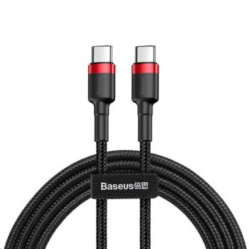 Baseus Cafule Series nabíjecí / datový kabel USB-C na USB-C PD2.0 60W Flash 1m, červená-čer