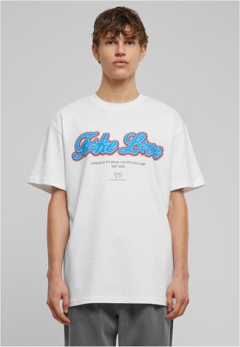 Mr. Tee F*ke L*ve Heavy Oversize Tee white - XS