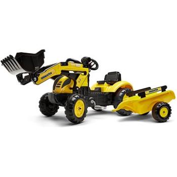 Falk Šlapací traktor 2076M Komastu Pedal backhoe s přívěsem (3016202076139)