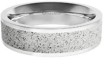 Gravelli Prsten s betonem Fusion Bold ocelová/šedá GJRWSSG111 56 mm