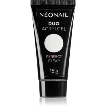 NeoNail Duo Acrylgel Perfect Clear gel pro modeláž nehtů odstín Perfect Clear 15 g