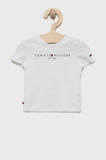 Dětské tričko Tommy Hilfiger bílá barva