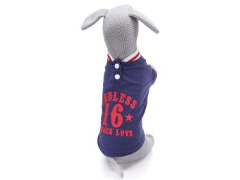 Vsepropejska Verdel tričko s knoflíky pro psa Barva: Modrá, Délka zad (cm): 21, Obvod hrudníku: 32 - 35 cm