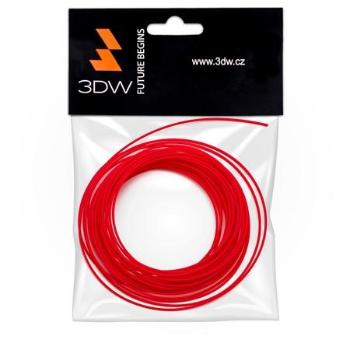 3DW - ABS filament 1,75mm červená, 10m, tisk 220-250°C, D11604