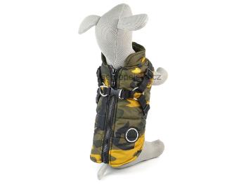 Vsepropejska Soldier maskáčová bunda pro psa na ZIP Barva: Oranžová, Délka zad (cm): 21, Obvod hrudníku: 26 - 33 cm